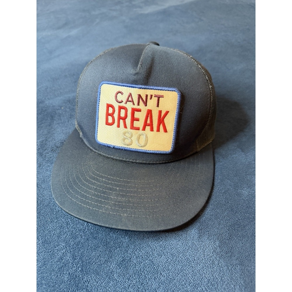 G/FORE Mens Cant Break 80 Trucker Snapback Hat Navy Blue Golf Cap